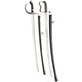 Deux sabres pour officiers, Bavière et Autriche, vers 1900