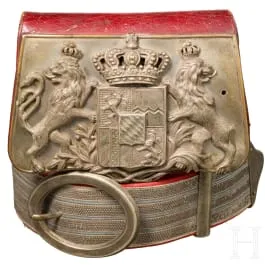Patronkasse M 1873 og bandolær for kavaleriaffiserer