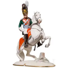 Nymphenburg: Beierse Chevauleger-officier te paard (rond 1810), 20e eeuw