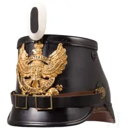 Tschako M 1895/97 voor manschappen van Jäger-bataljon nr. 10