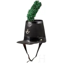 Tschako in de stijl van de King’s German Legion, licht bataljon, 19e eeuw