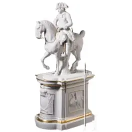 Frédéric le Grand à cheval, Carl Gottlieb Schubert vers 1780 (projet), Fürstenberg, 2e moitié du 20e siècle