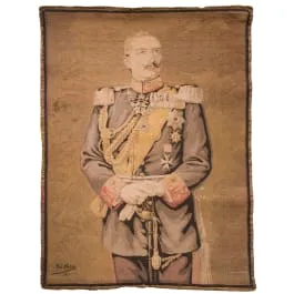威廉二世皇帝 - 根据罗伯特·哈恩1911年画作制作的肖像挂毯