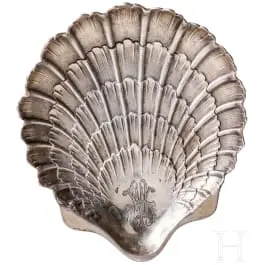 Impératrice Auguste Viktoria - coupelle en argent en forme de coquillage
