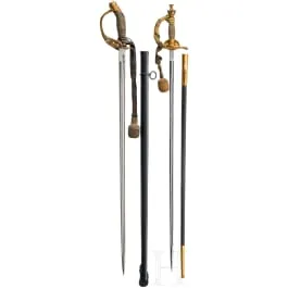 Épée M 1889 pour officiers d'infanterie et épée de type ancien