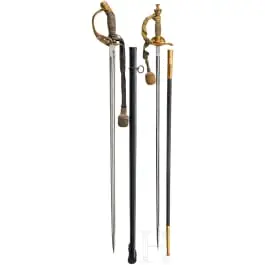 Épée M 1889 pour officiers d'infanterie et épée de type ancien