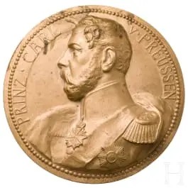 Hans Weddo von Glümer - Grande médaille du régiment de grenadiers « Prinz Carl v. Preussen »