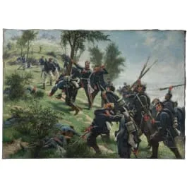 Tableau « Assaut sur le Spicherer Berg », début du 20e siècle