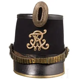 Tschako M 1854 pour officiers des bataillons de chasseurs n° 1, 2, 5 et 6