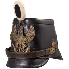Tschako pour soldats des bataillons de chasseurs, avant 1892