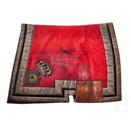 Saddlecloth for officers of the Prussian Garde du Corps