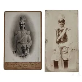 प्रशियाई गार्ड डू कोर अधिकारियों की तस्वीरें