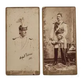 Photos d'officiers prussiens de la Garde du Corps, nommément désignés