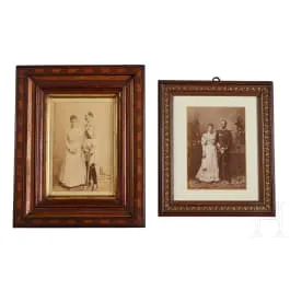 Deux photos de mariage de la Garde du Corps prussienne et des 2e Uhlans de la Garde