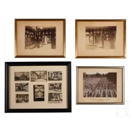 Photos des casernes et des parades de la Garde du Corps prussienne et des Hussards de la Garde