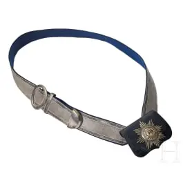 Bandoulière et cartouchière d'un officier de la Garde des cuirassiers prussiens