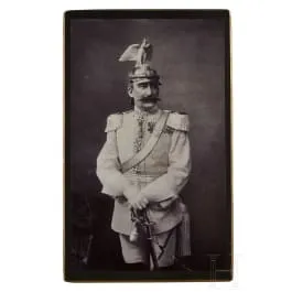Prusya Muhafız Zırhlı Süvari subayı fotoğrafı