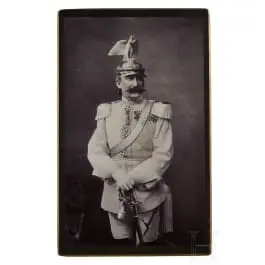 Photo d'un officier d'état-major des cuirassiers de la Garde prussienne