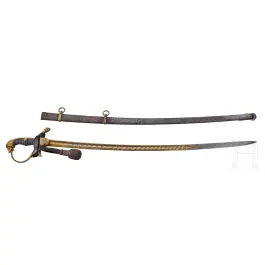 Generalleutnant Luis von Hesberg (1824 - 1909) - sabre somptueux, cadeau du régiment de cuirassiers n° 6, probablement pour son départ en 1888