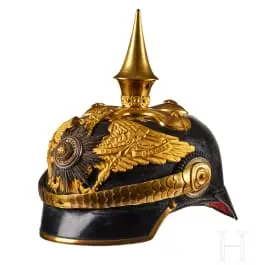 Casque pour officiers du 1er régiment de dragons de la Garde prussienne, modèle tardif