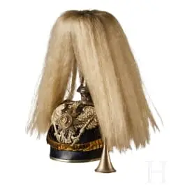 Casque pour officiers du 2e régiment de dragons de la Garde prussienne, modèle tardif
