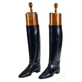 Une paire de bottes d'officier des dragons prussiens