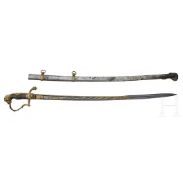 General der Kavallerie Gebhard Friedrich von Krosigk (1835 - 1904) - Geschenksäbel des Garde-Husaren-Regiments zum Abschied als Kommandeur 1883