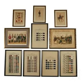 Dix images de référence d'uniformes prussiens