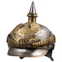 Casque M 1889 pour la troupe du régiment de cuirassiers "Königin" (Pommersches) n° 2, vers 1900