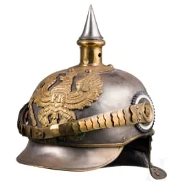M 1889 头盔，供线列胸甲骑兵士兵使用，约1900年