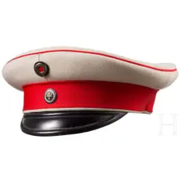 Casquette à visière pour officiers de réserve des cuirassiers, vers 1900