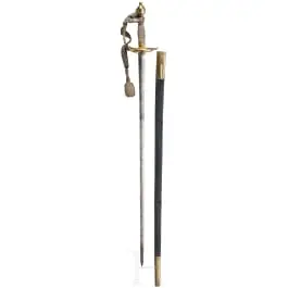 Épée de pointe pour officiers de cuirassiers, 1re moitié du 19e siècle