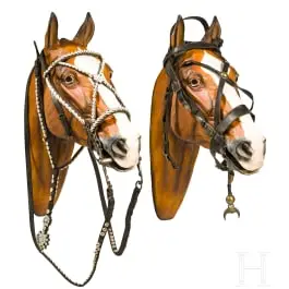 Deux brides de la cavalerie légère, vers 1900