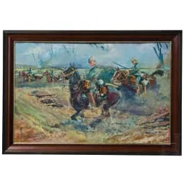Tableau « Patrouille des chasseurs à cheval », 1914