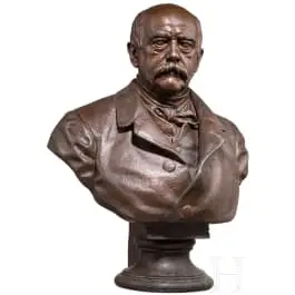 Fritz Schaper (1841. - 1919.) - veliki portretni poprsje cara kancelara Otta von Bismarcka