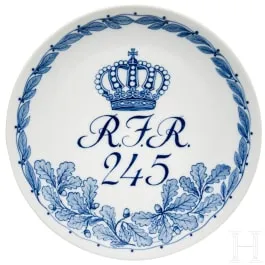 Meissen-tallerken til Reserve-Infanteriregiment 245
