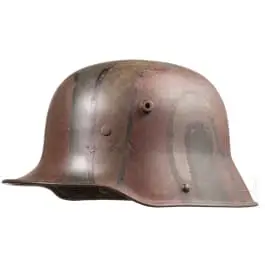 Čelična kaciga M 1916/17 s mimikrijskim kamuflažnim premazom
