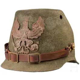 Zamjenski Tschako od filca za pruske lovce, datiran 1915.