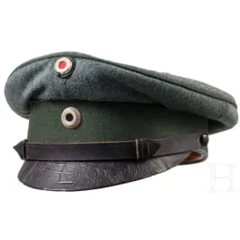 Feldgraue Schirmmütze für Offiziere der Königlich Bayerischen Jägerbataillone