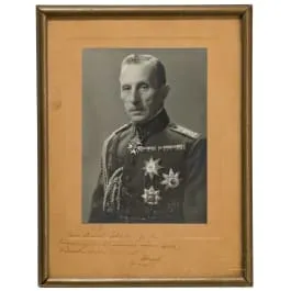 Nikolai Schekow将军——作为Pour le Mérite获得者的肖像照，附题词