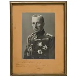 General Nikolai Schekow – portretna fotografija kao nositelj odlikovanja Pour le Mérite s posvetom