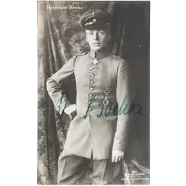 Oswald Boelcke – vlastoručno potpisana Sanke razglednica
