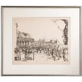 Kapetan bojnog broda Walter Forstmann – bakropis „Trg u Poljskoj”, datiran 1915.