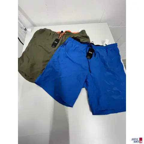V73-26 Hugo Boss чоловічі плавки сині та оливково-зелені