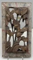 木雕，可能为家具饰件，23.5x13厘米