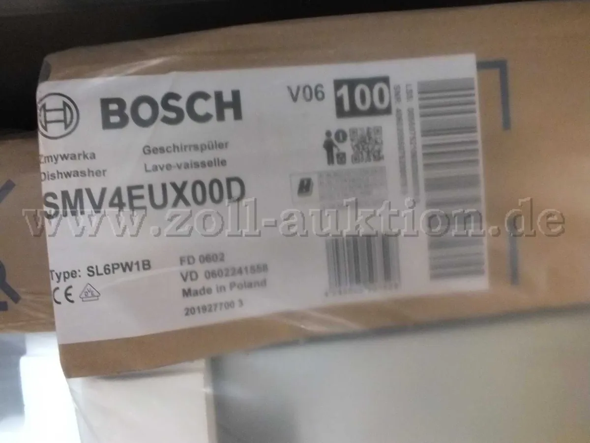 1 台 Bosch 嵌入式洗碗机 SMV4EUX00D