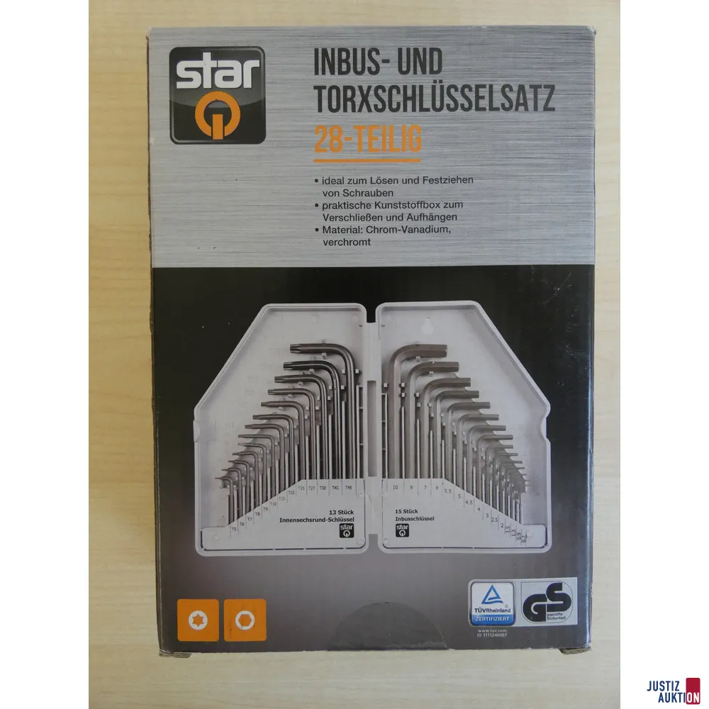star Q 28 件内六角和 Torx 扳手套装