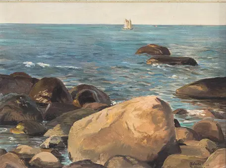 VALENTIN RUTHS (1825-1905). Stjenovita obala.