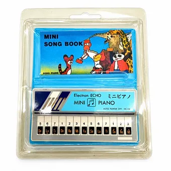 迷你歌曲书 Echo 钢琴玩具便携键盘,全新原包装,1980 年代,台湾