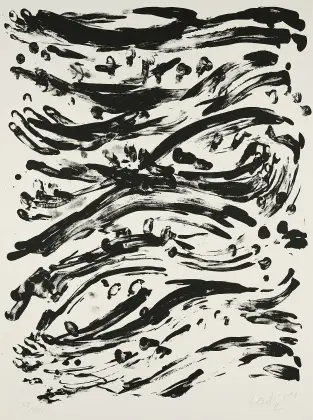 Günther Uecker, foaia 1 (din: Strömung)